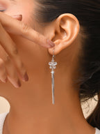 Elysian Bloom Tassel Earrings