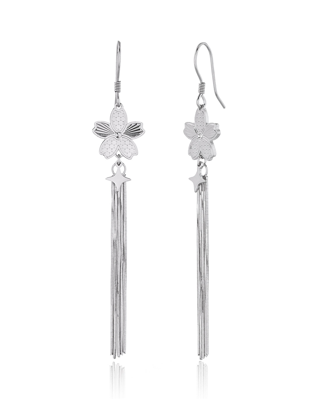 Elysian Bloom Tassel Earrings