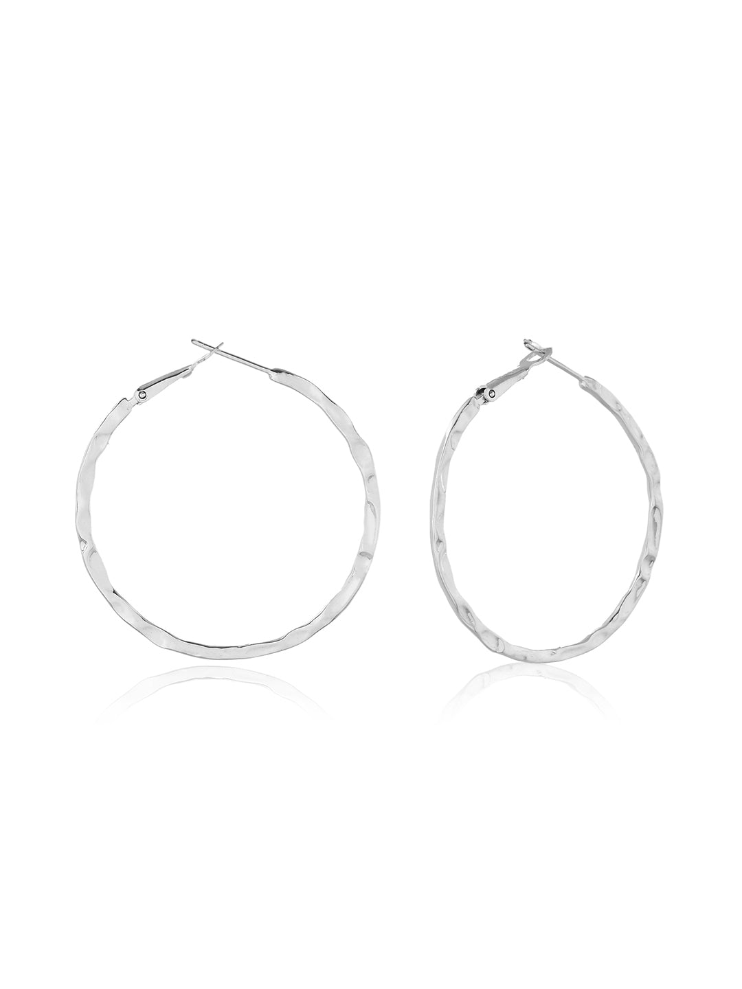 Aurora Textured Hoop Earrings