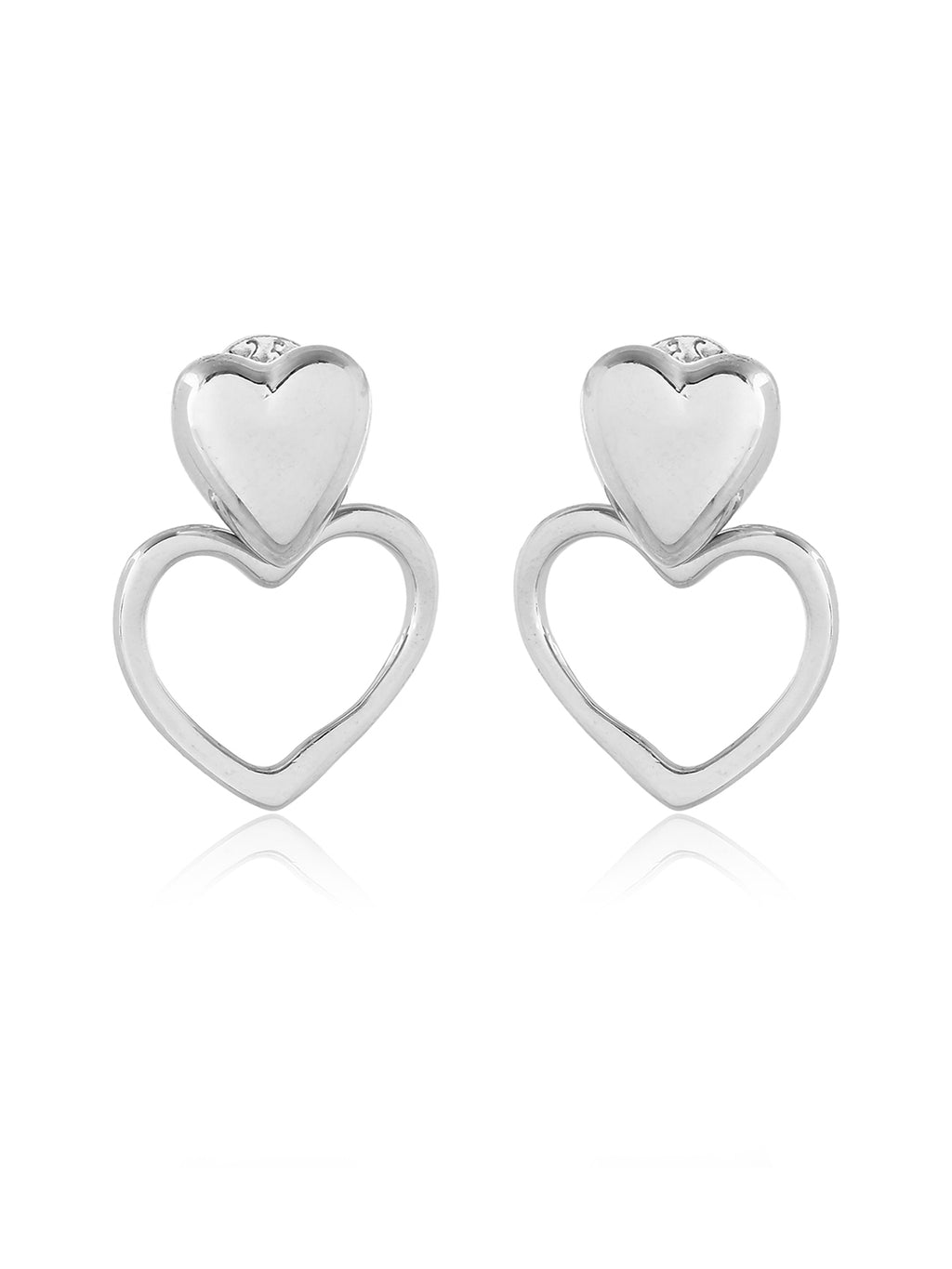 Amara Double Heart Earrings