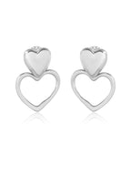 Amara Double Heart Earrings