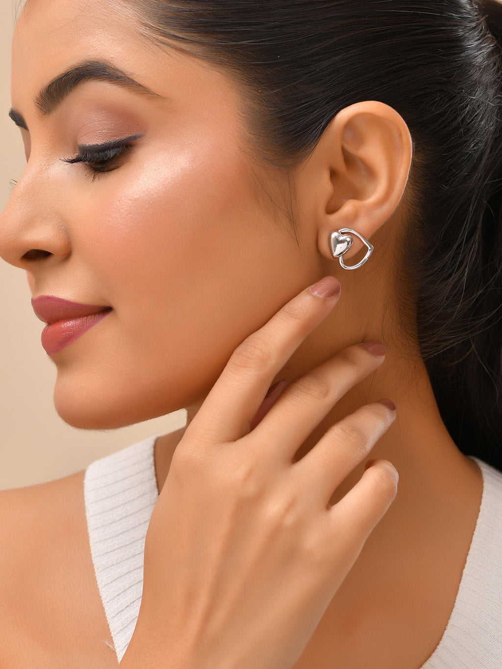 Amara Double Heart Earrings