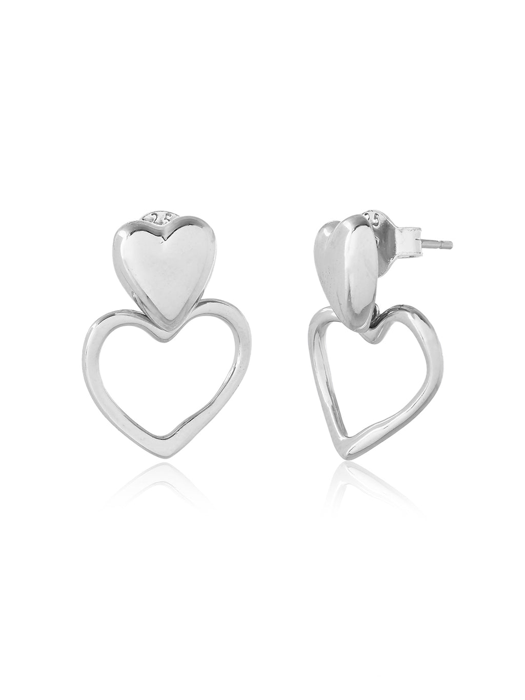 Amara Double Heart Earrings