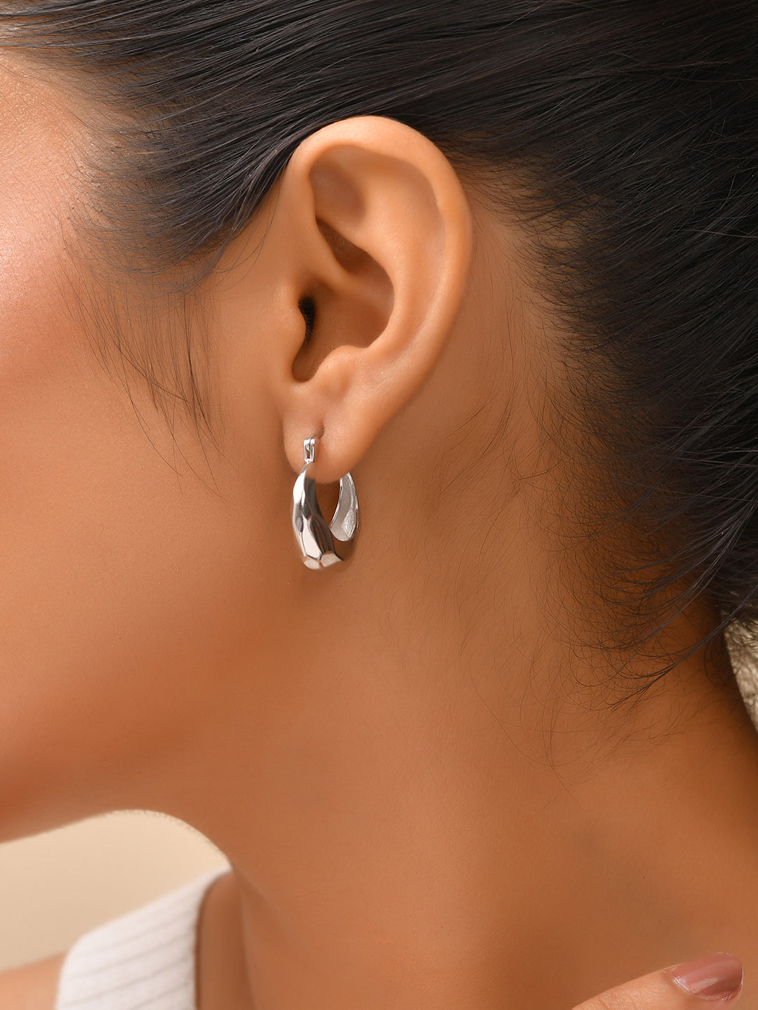 Luna Wave Hoop Earrings