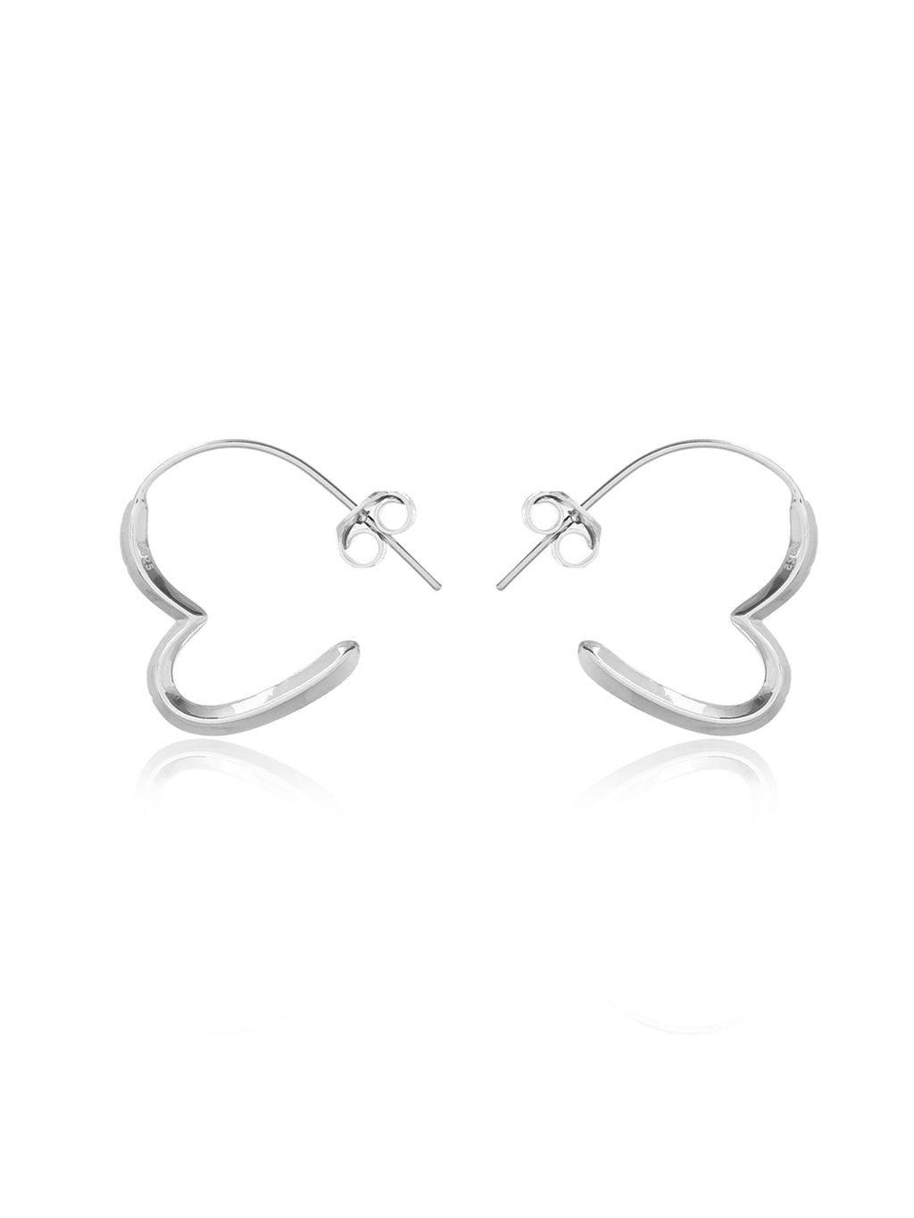 Amora Heart Hoop Earrings