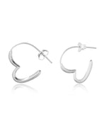 Amora Heart Hoop Earrings