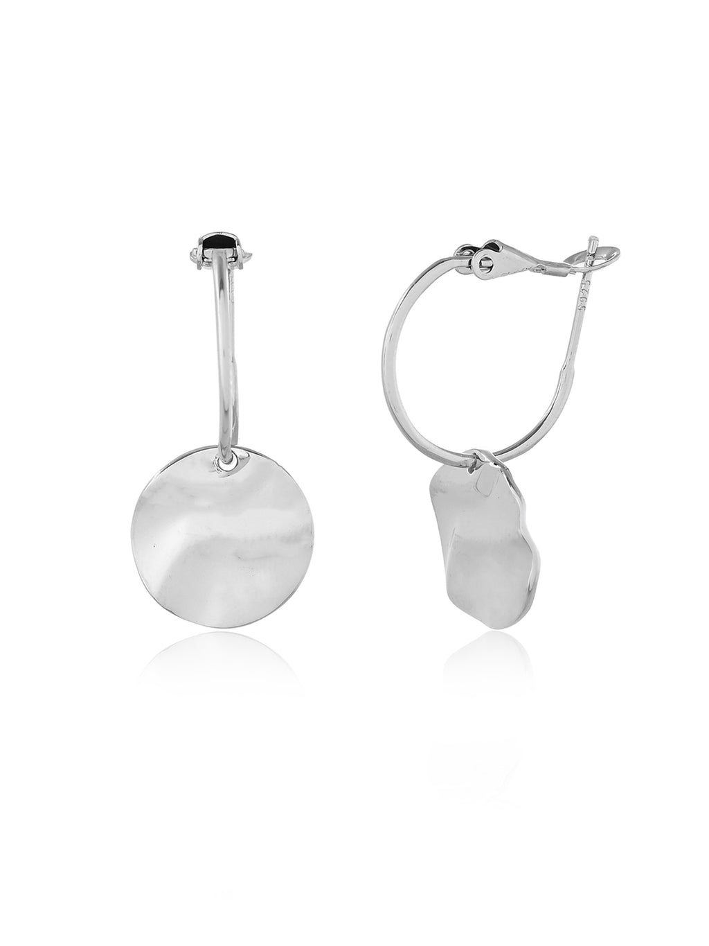 Luna Disc Drop Earrings