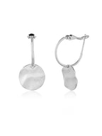 Luna Disc Drop Earrings
