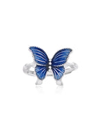 Azure: Enamel Butterfly Ring