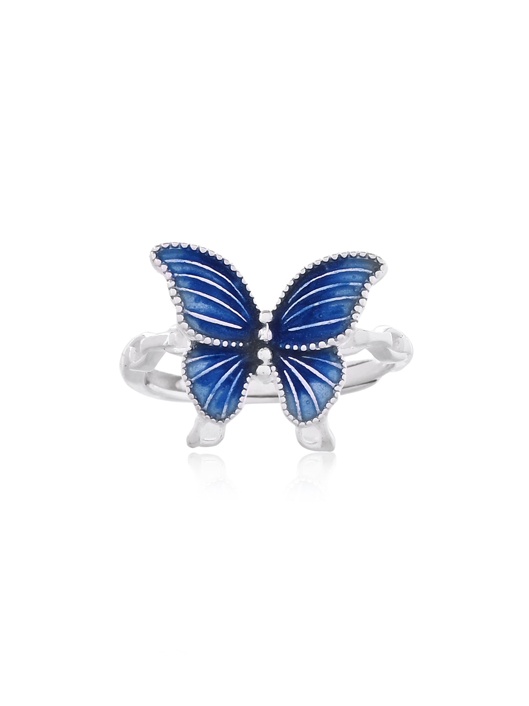 Azure: Enamel Butterfly Ring