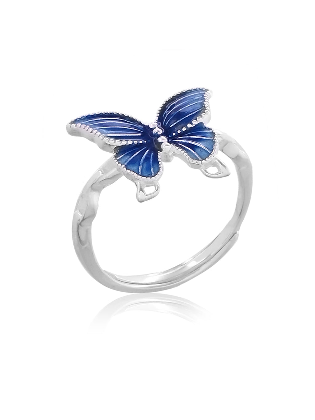 Azure: Enamel Butterfly Ring