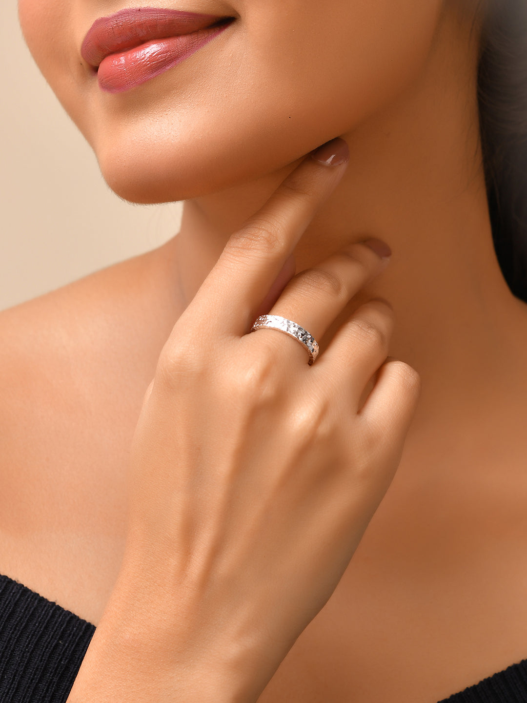 Auriel Hammered Ring