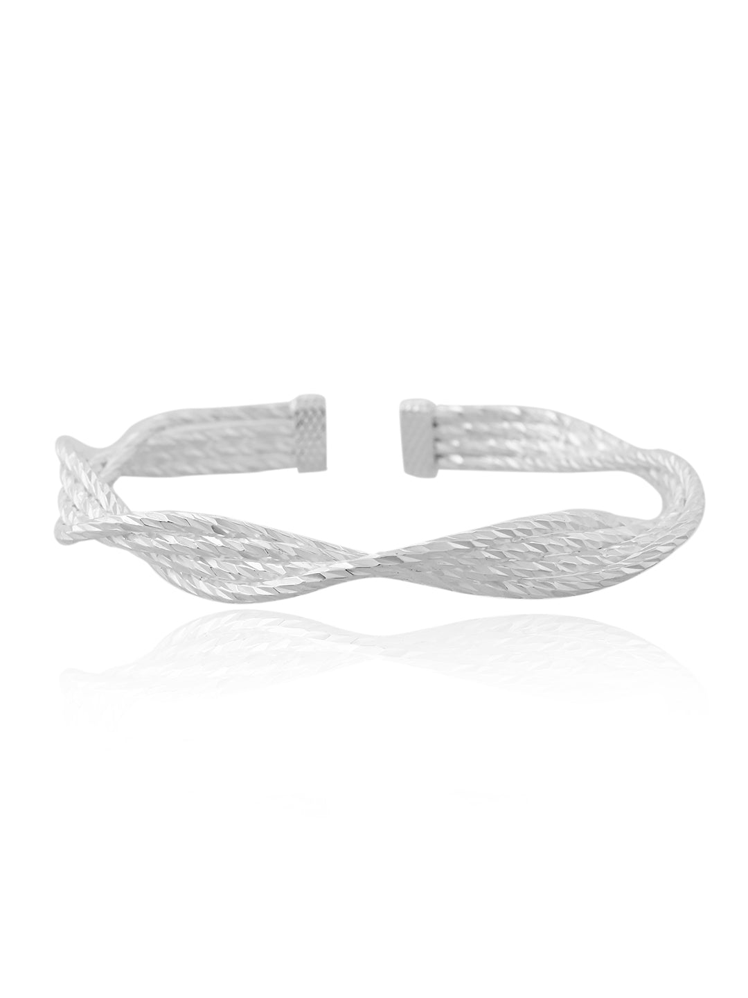 Silver Tide Wave Cuff