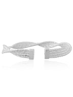 Silver Tide Wave Cuff