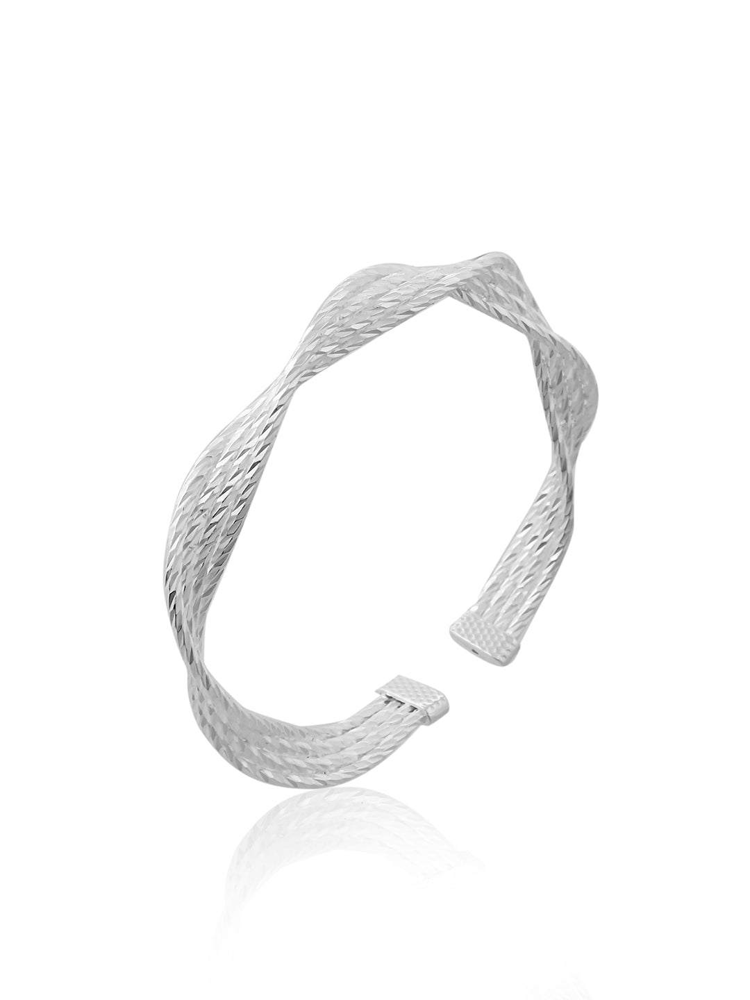 Silver Tide Wave Cuff