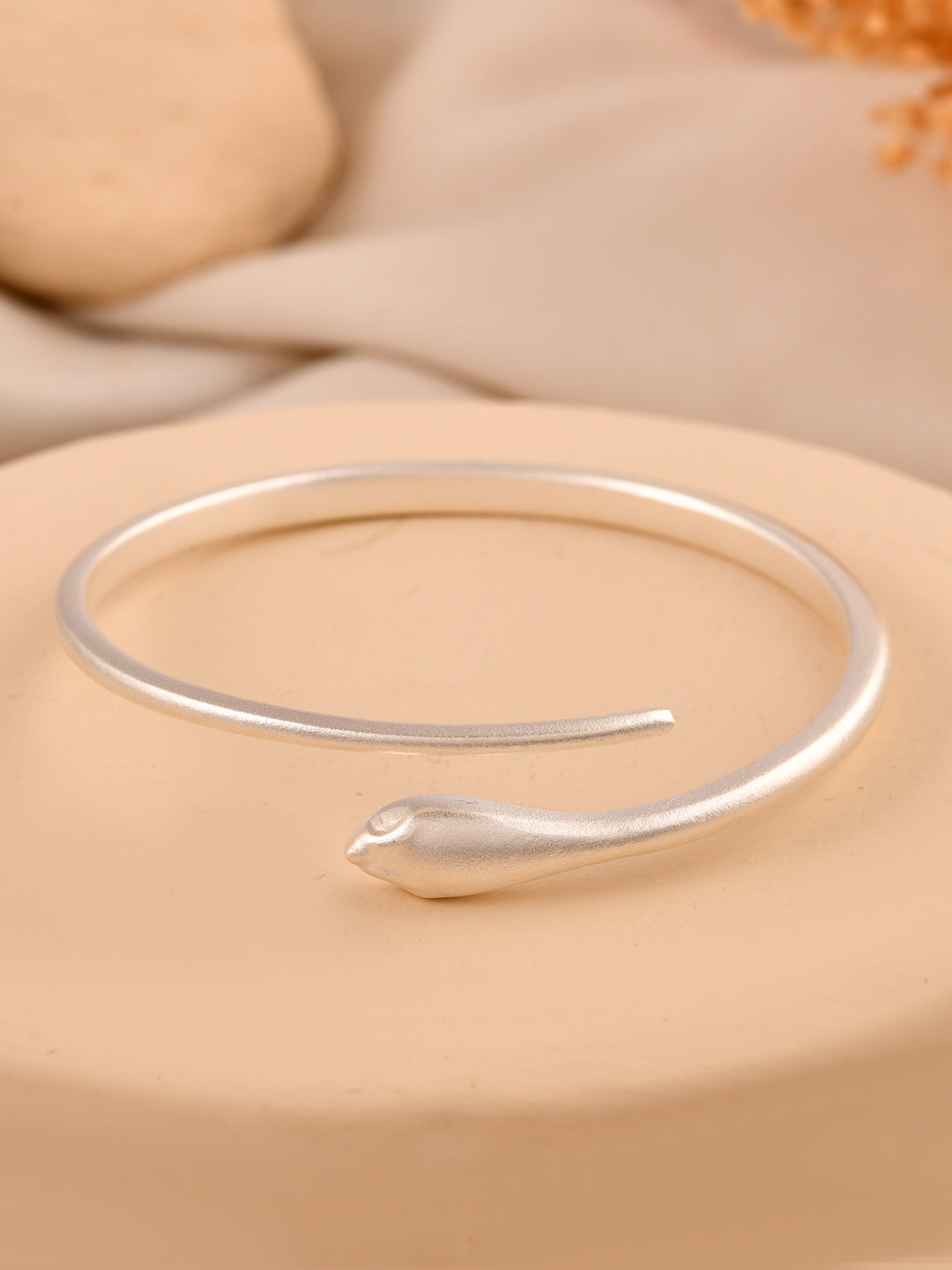 Serpentine Silver Bracelet