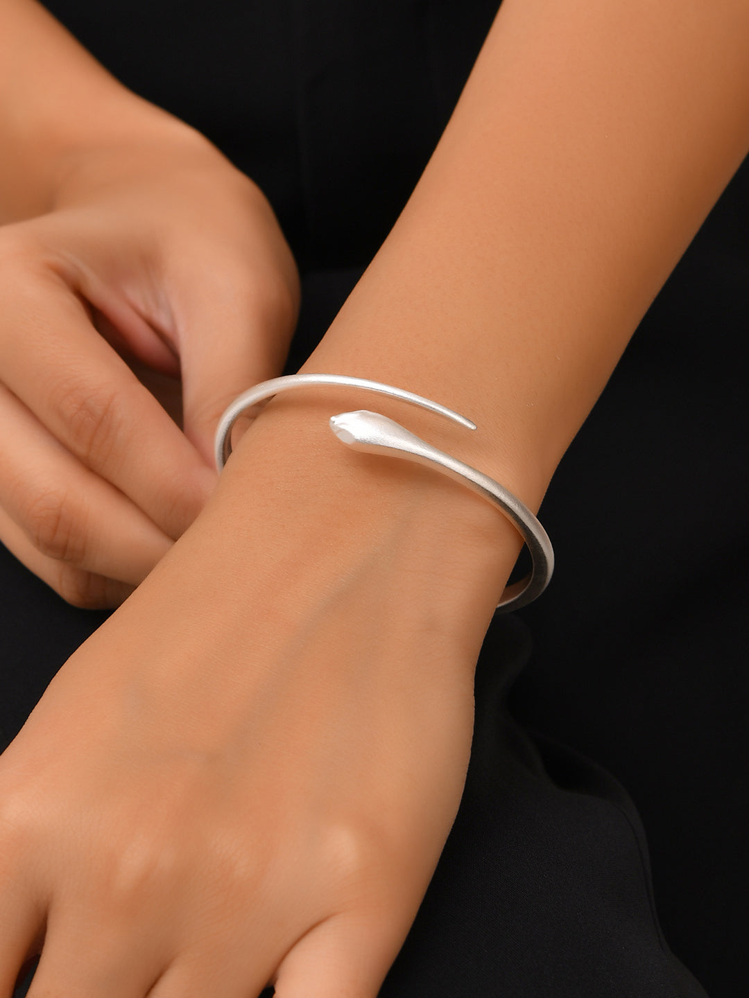 Serpentine Silver Bracelet