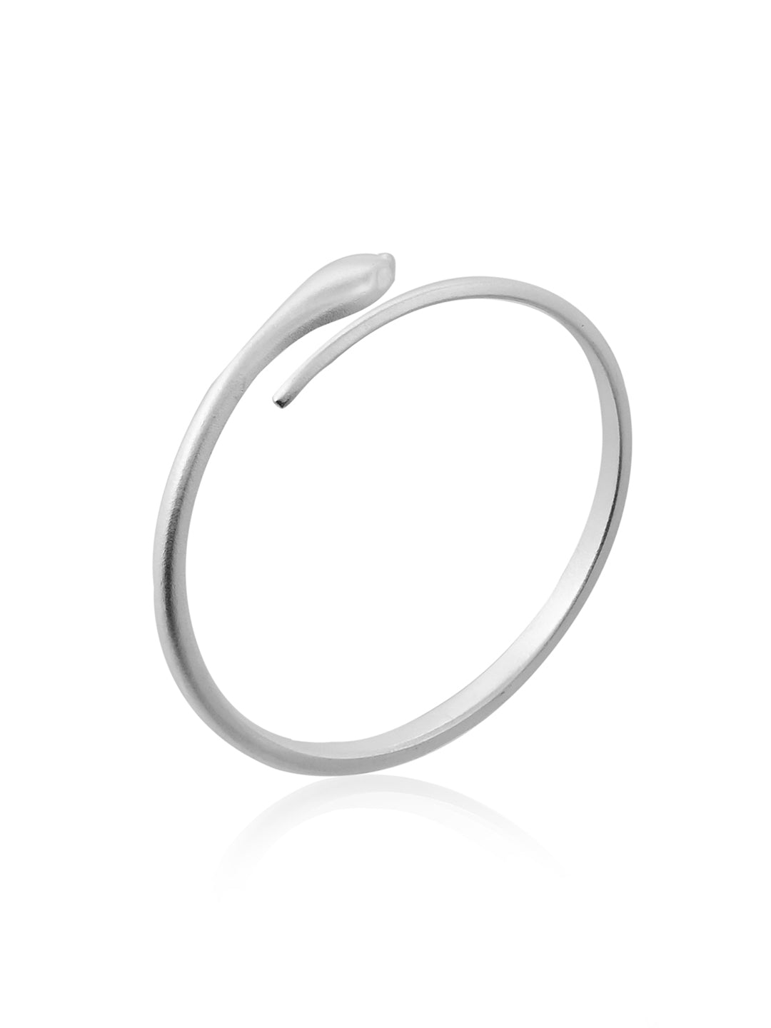 Serpentine Silver Bracelet