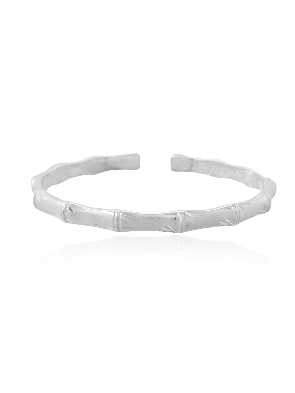Bamboo Silver Cuff