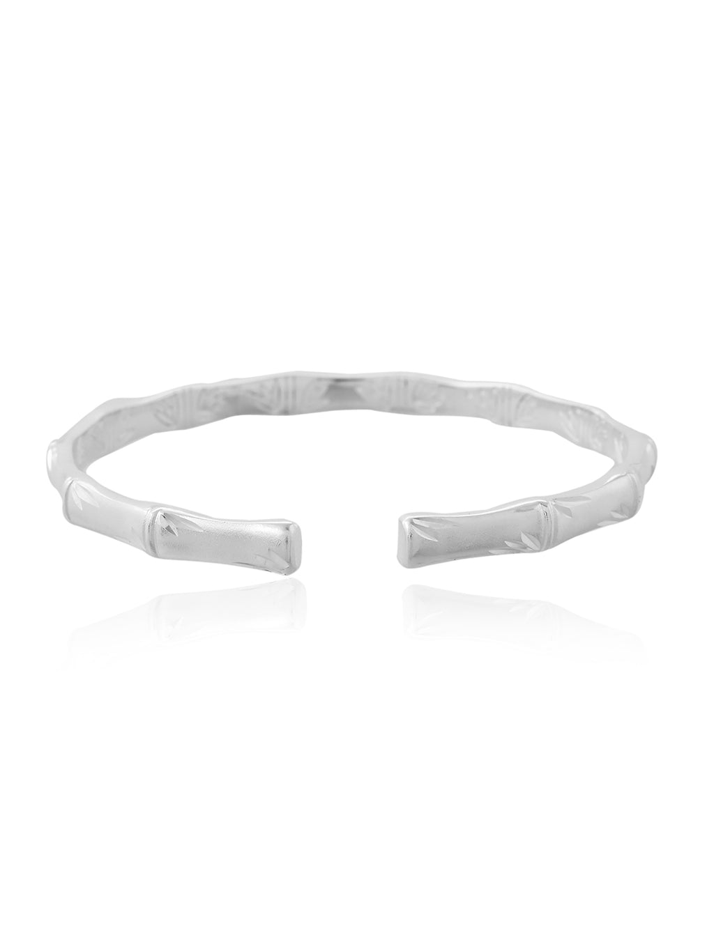 Bamboo Silver Cuff