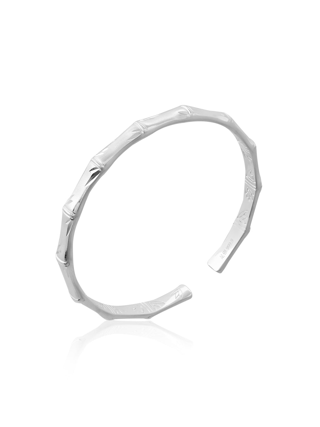 Bamboo Silver Cuff