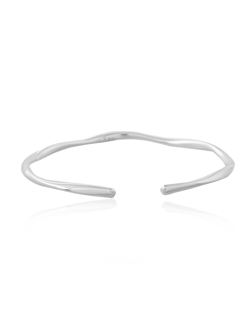 Silver Flow Twist Cuff