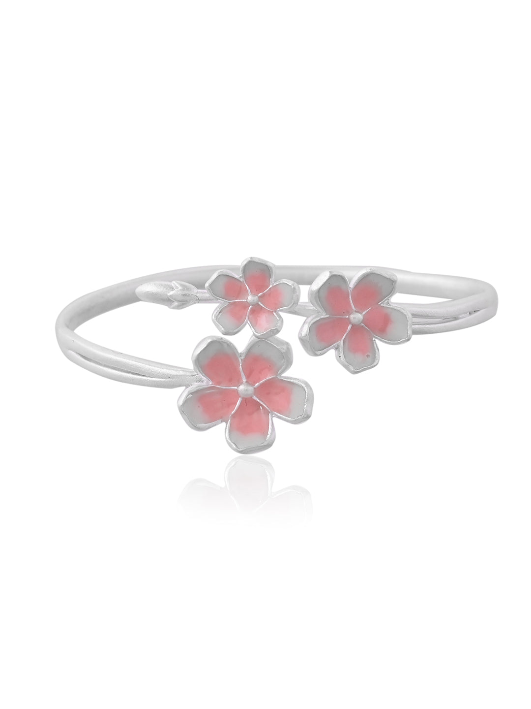 Sakura Silver Bangle