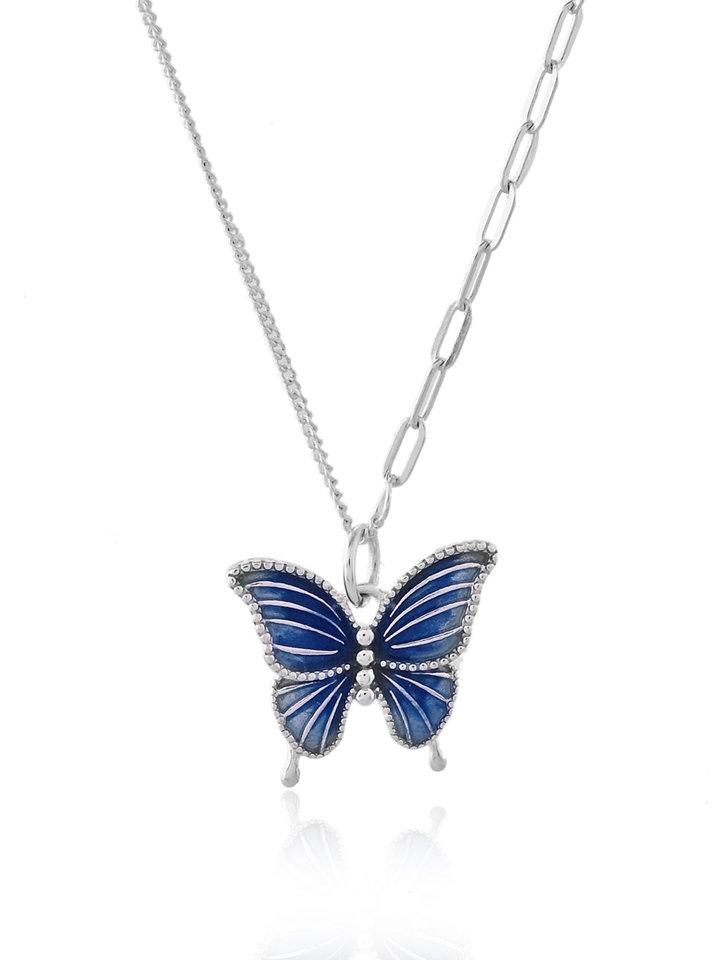 Celestia Blue Butterfly Necklace