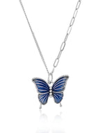 Celestia Blue Butterfly Necklace
