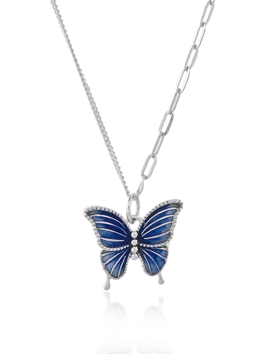 Celestia Blue Butterfly Necklace