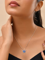 Celestia Blue Butterfly Necklace