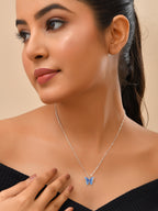 Celestia Blue Butterfly Necklace
