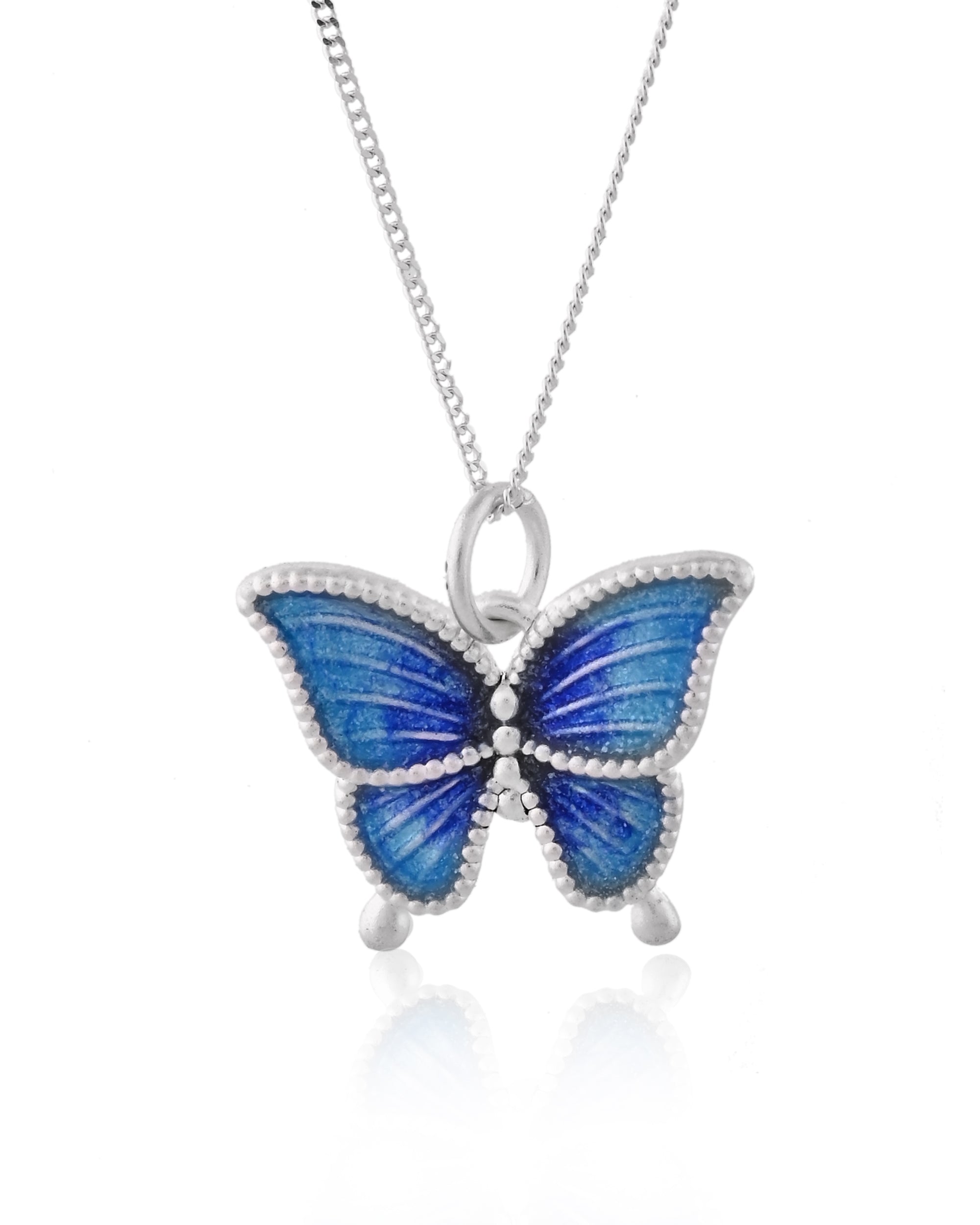 Azure Butterfly Necklace