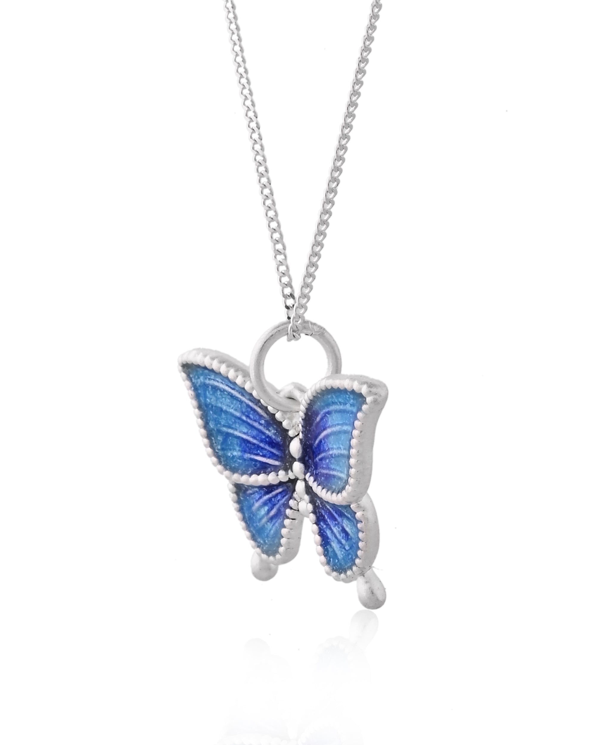 Azure Butterfly Necklace