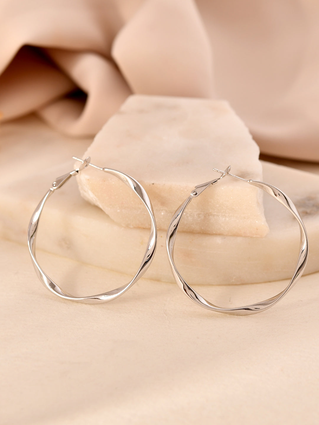 Twilight Twist Hoop Earrings