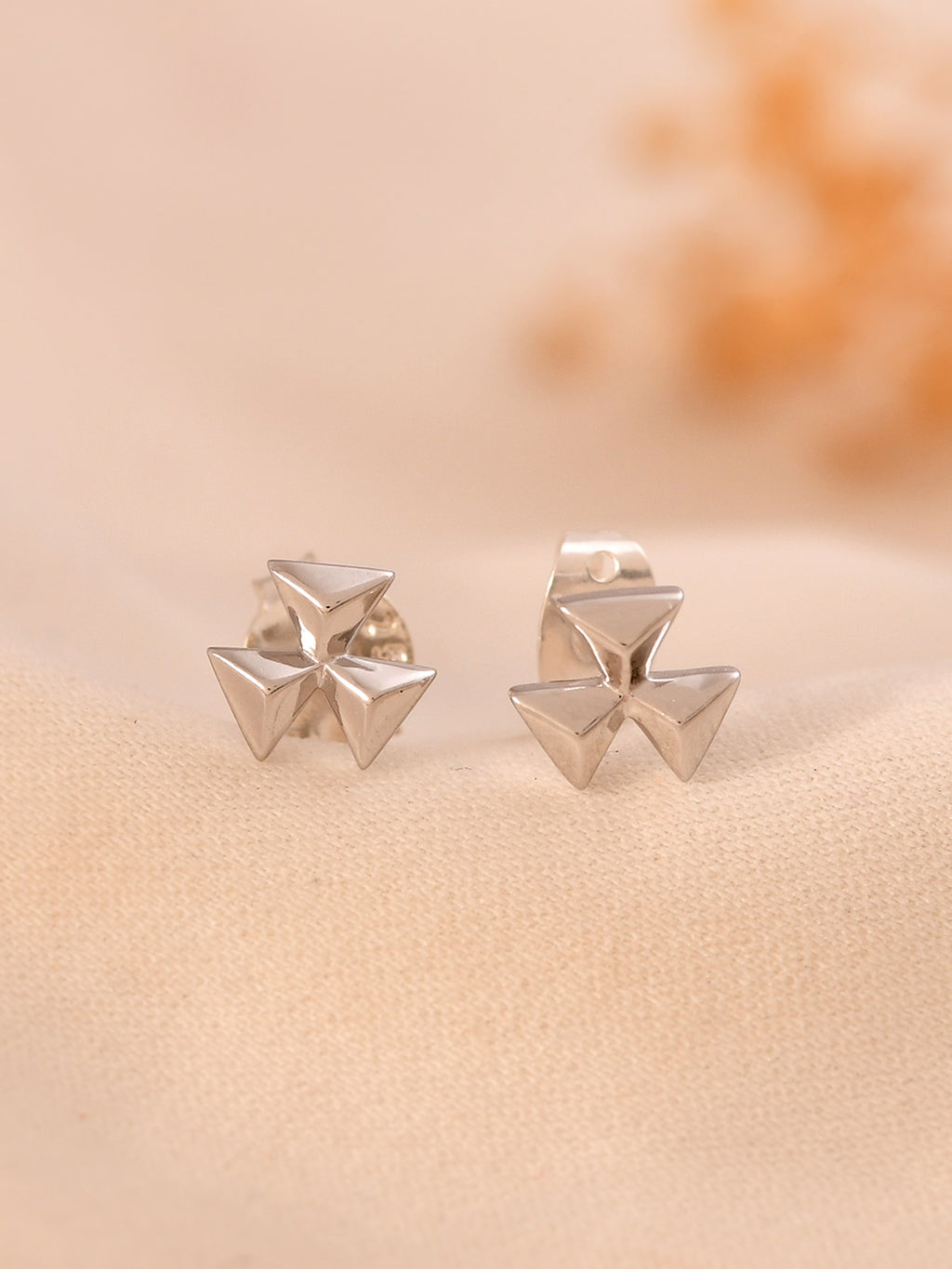 Origami Star Earrings