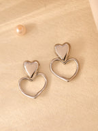 Amara Double Heart Earrings
