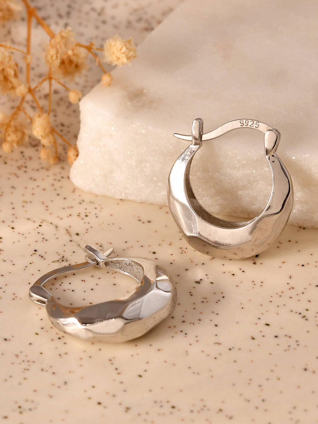 Luna Wave Hoop Earrings