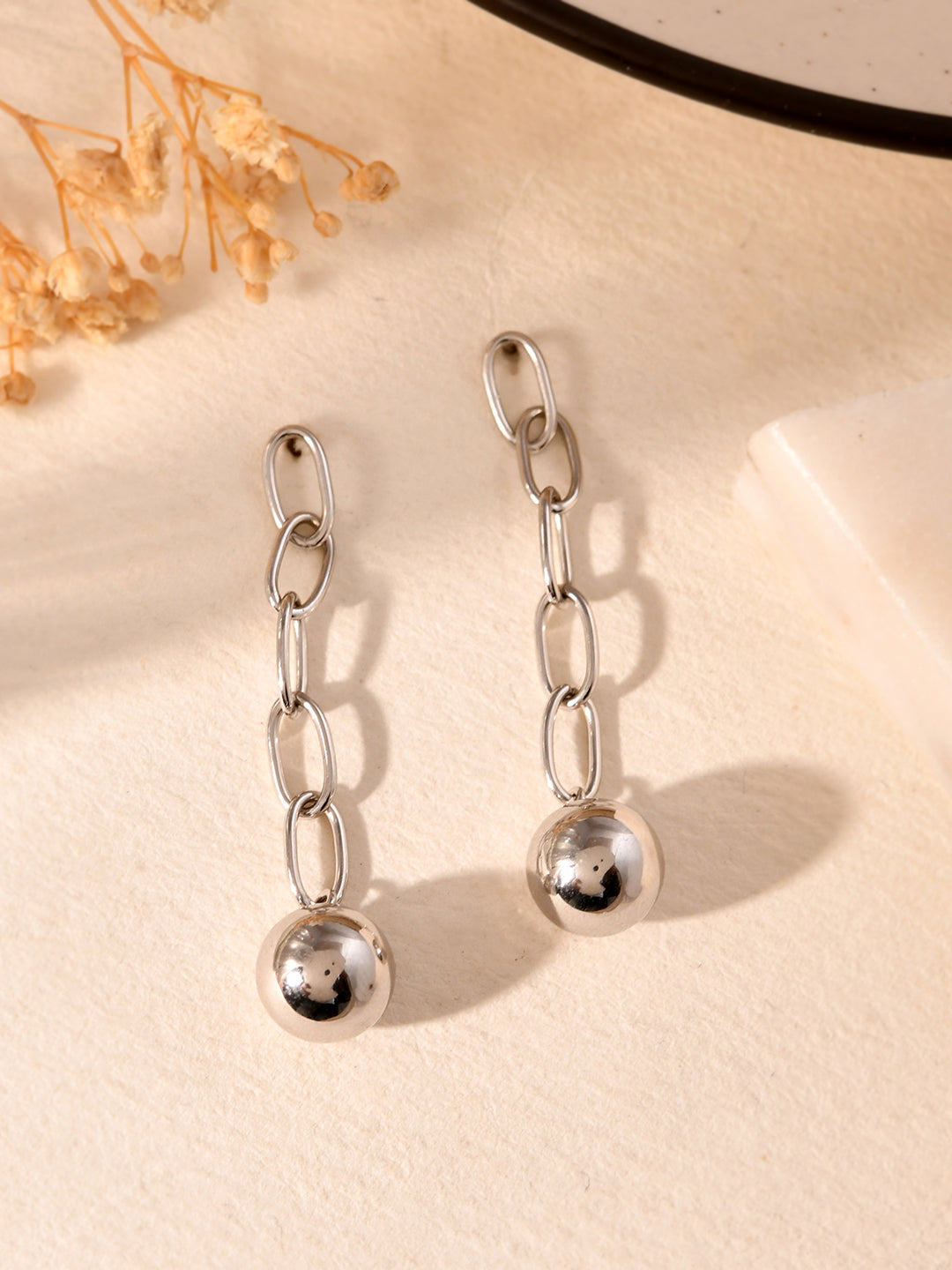 Luna Link Drop Earrings