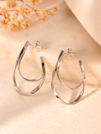 Eterna Twist Hoop Earrings