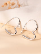 Amora Heart Hoop Earrings