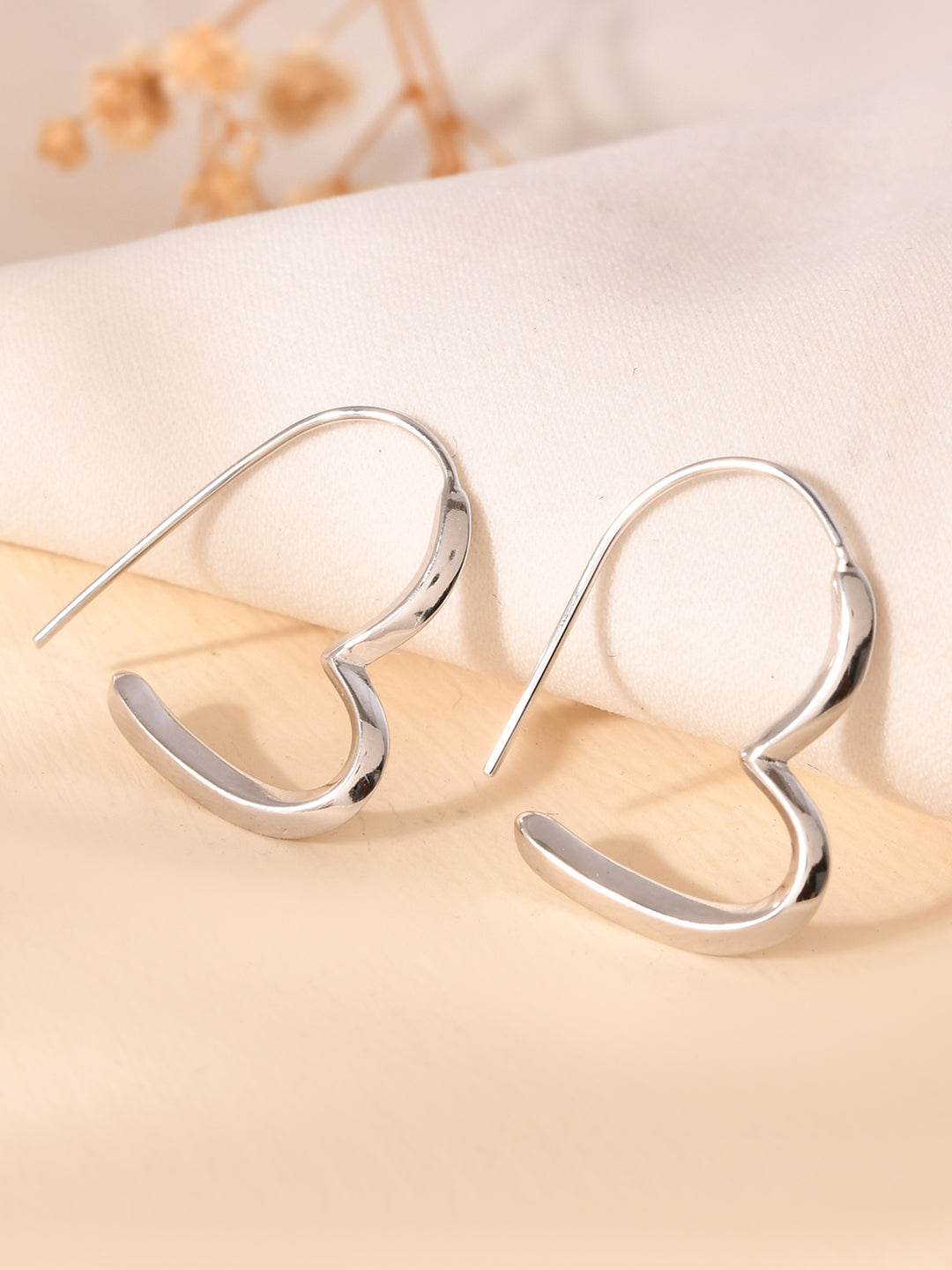 Amora Heart Hoop Earrings