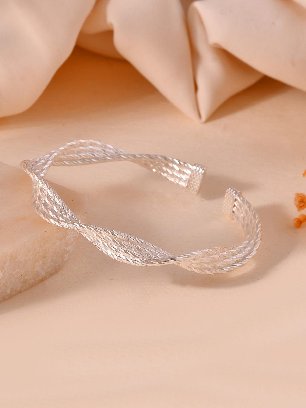 Silver Tide Wave Cuff